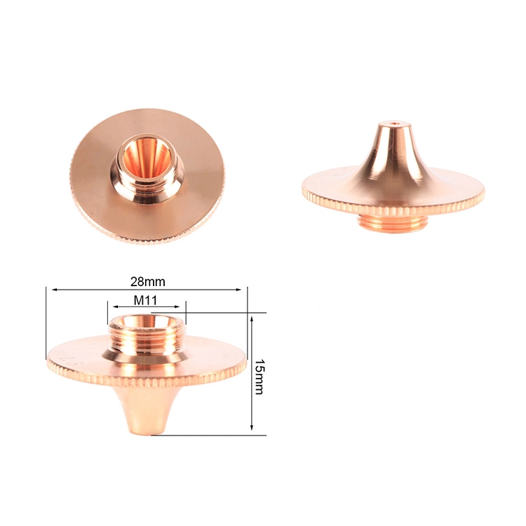 Bico de corte a laser de alta velocidade D28 Bico de laser de fibra D32 com todos os tipos de fornecimento de fábrica de série 3