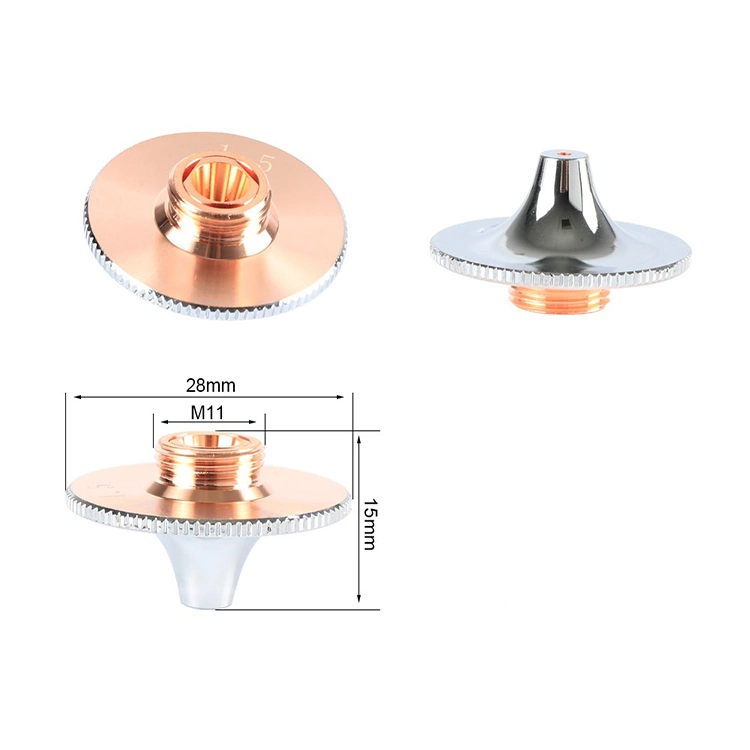 Bico de corte a laser de alta velocidade D28 Bico de laser de fibra D32 com todos os tipos de fornecimento de fábrica de série 4